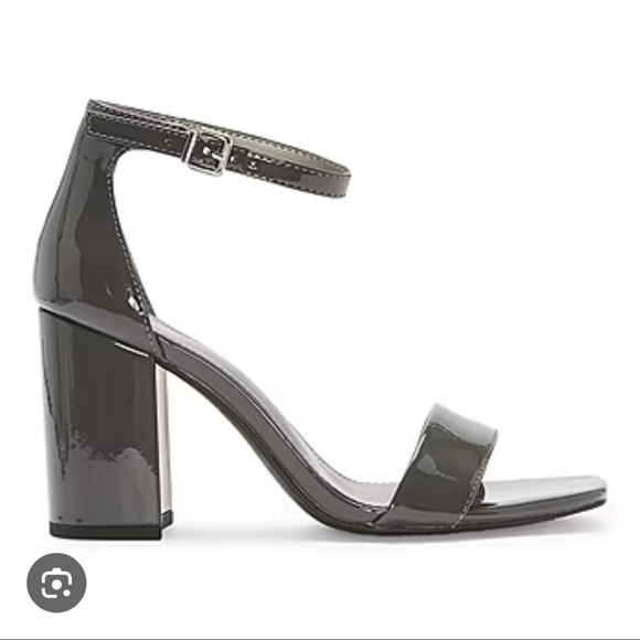 Worthington Becklyn Chunky Block Heel Gray Formal Prom Hoco Party Office Siren - Picture 2 of 8